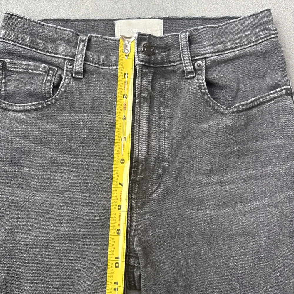 Everlane The Cheeky Jean Womens‎ 27 Black Slim Straight High Rise Classic Denim